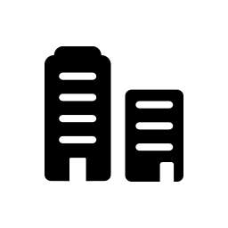 Two buildings icon